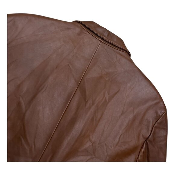 STAFFORD LEATHER Luxury Designer Business Casual Winter Coat Jacket Mens Medium - Picture 6 of 7